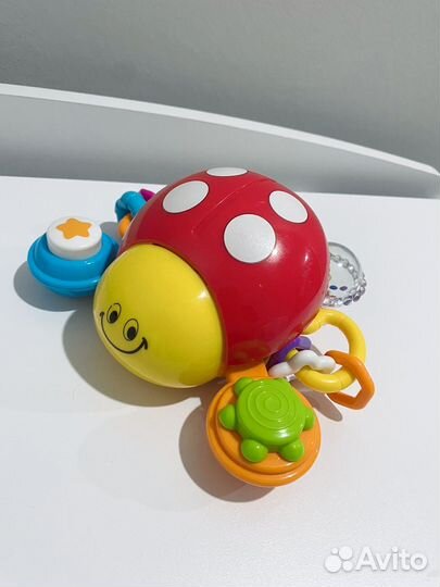Музыкальная погремушка божья коровка