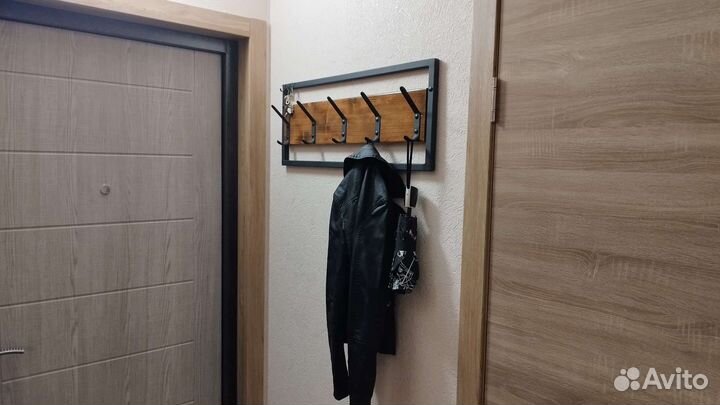 Вешалка настенная металл дерево