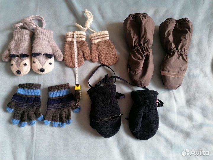 Варежки перчатки детские до 1г-1.5 лет