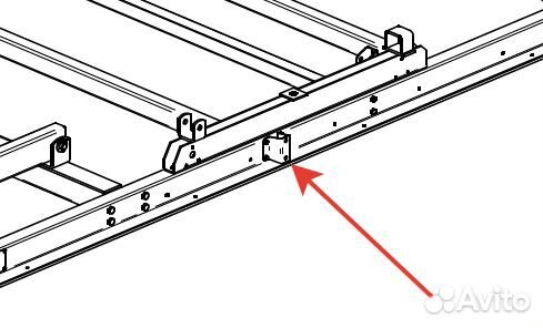 Скоба крепления стойки борта к лонжерону прицепа