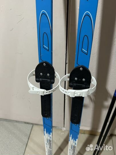 Беговые лыжи 160см+ палки 125см