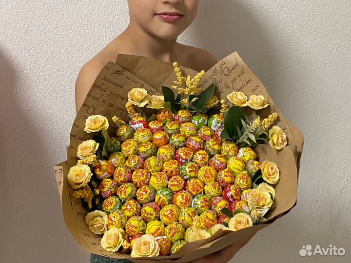 Букет из чупа чупсов