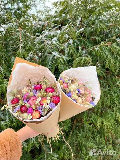 Букеты из сухоцветов