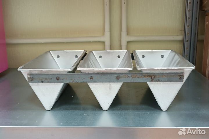 Формы треугольные для хлеба 3-х секционные