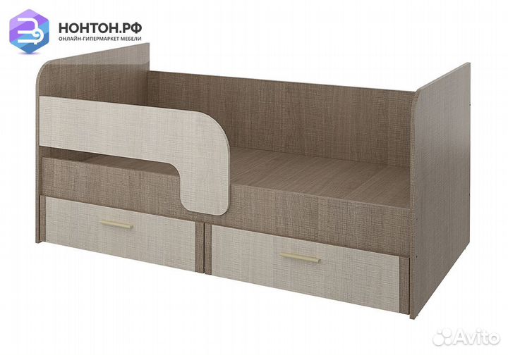 Кровать Юта 0.8 крослайн карамель / латте