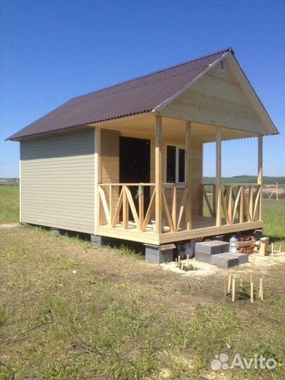 Каркасный дачный домик