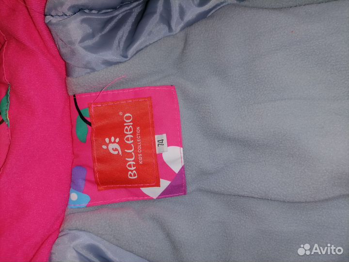 Зимний комбинезон для девочки 74 80