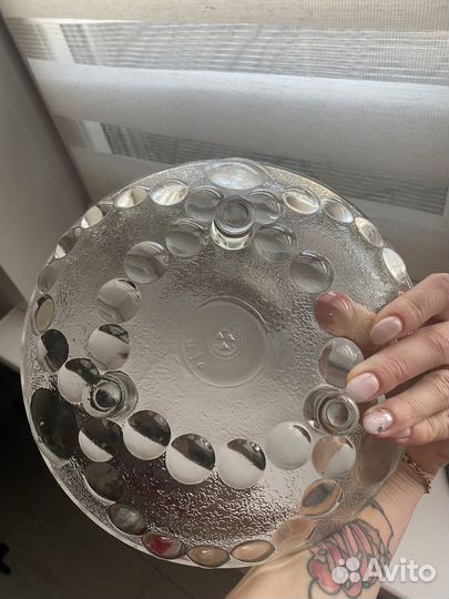 Конфетница стеклянная