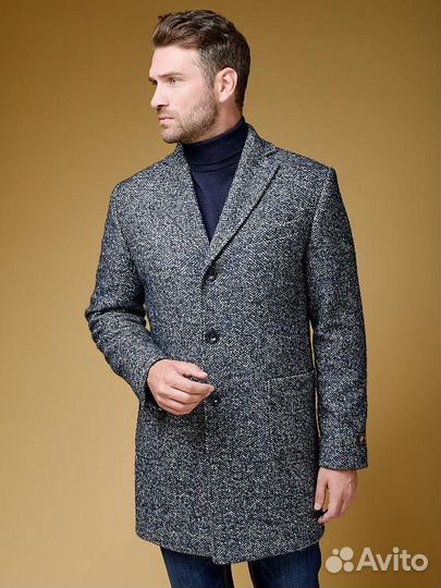 Пальто шерстяное мужское