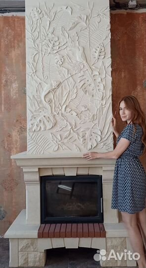 Барельеф. Роспись стен