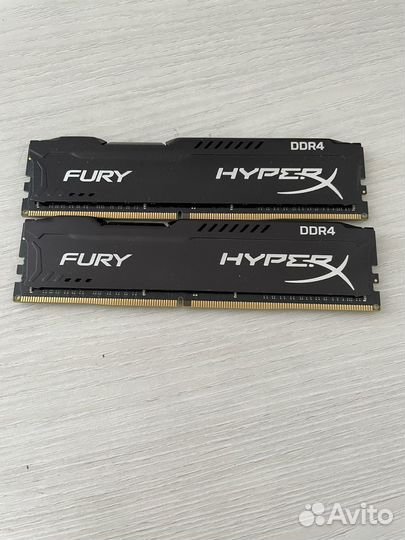 Оперативная память ddr4 16g hyper x fury