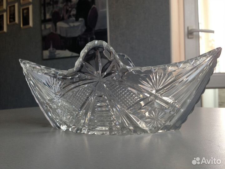 Хрустальная конфетница, салатница