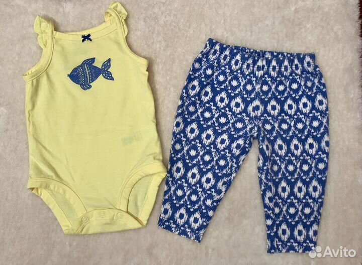 Летняя одежда на девочку Carter’s 3-6 мес