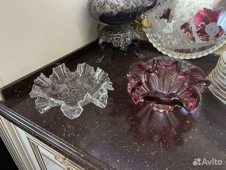 Вазы стекло ручной работы Европа