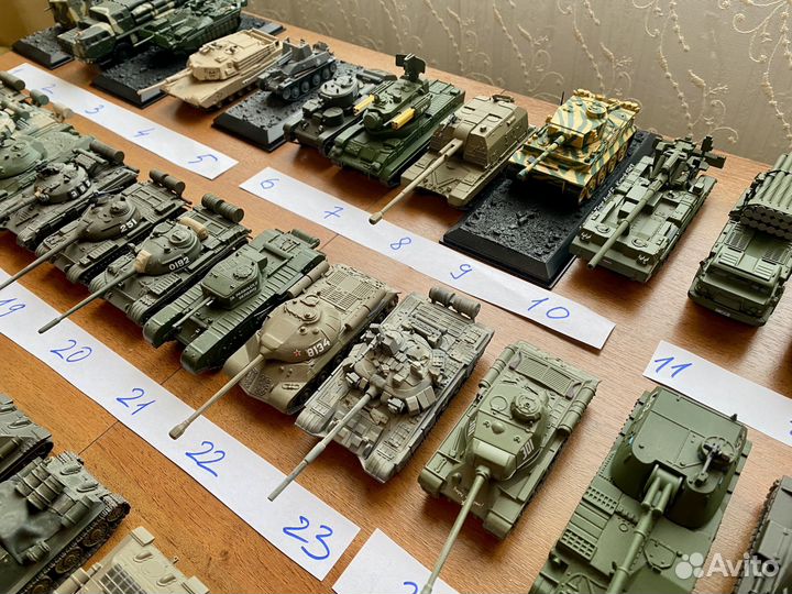 Танки и другая военная техника из разных серий