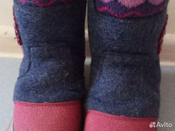 Зимние валенки для девочки 5-7 лет