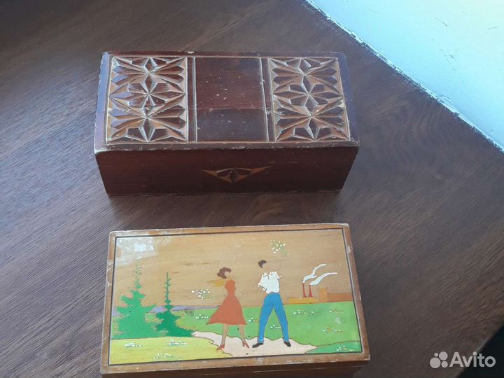 Шкатулки деревянные