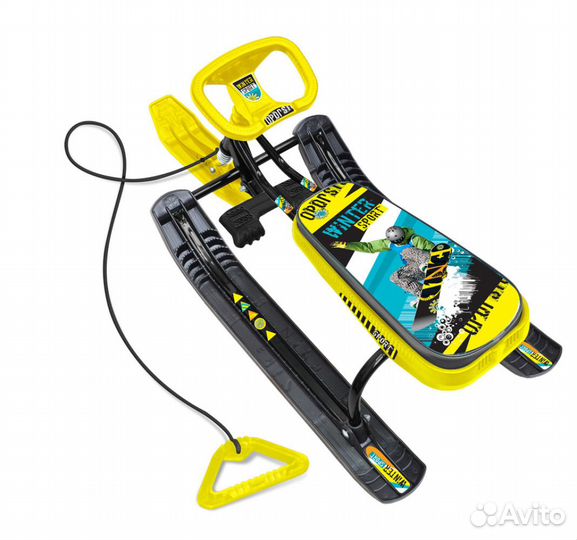 Снегокат тс2/Л2 Тимка спорт 2 С лисенком к/оранжев