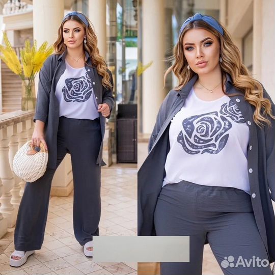 Костюм тройка 54р до 62р