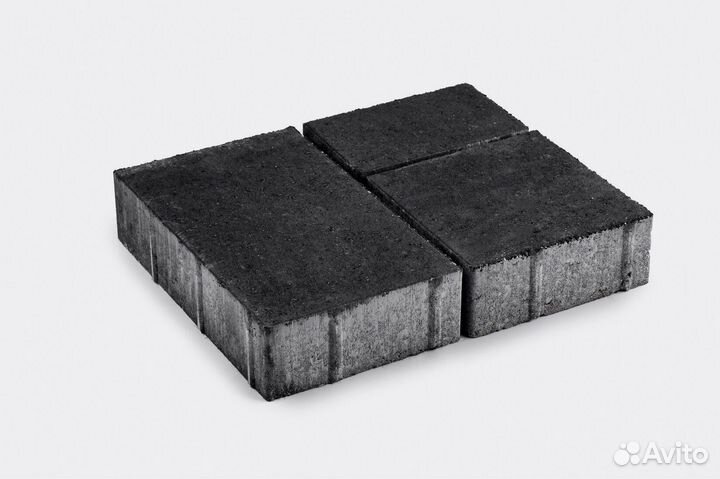 Тротуарная плитка / Брусчатка Стандарт Черный 60мм