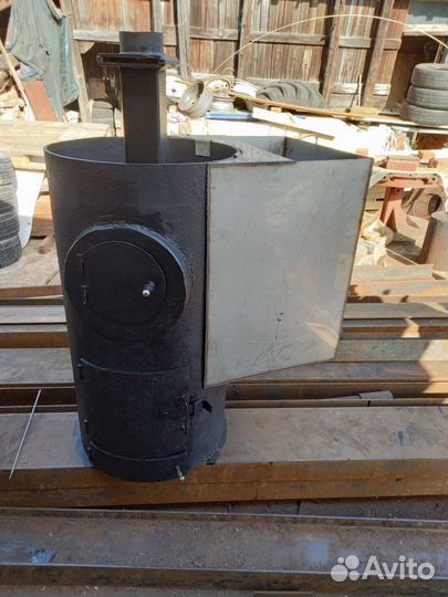 Печь для бани из 530 трубы