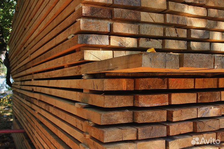 Доски лиственницы камерной сушки, размер 25x200 мм