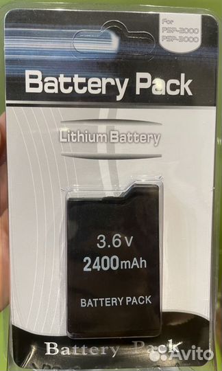 Аккумулятор для PSP 2000/3000 новый