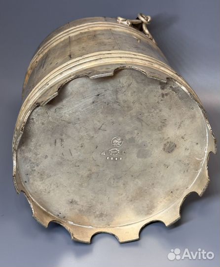 Старинное Ведро Для Шампанского Варшава Клеймо