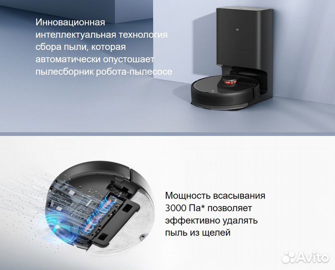 Робот Xiaomi Mi Robot Vacuum-Mop 2 Ultra+База Само