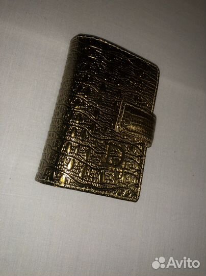 Картхолдер Dior Золото Натуральная Кожа