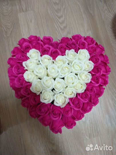 Букет из мыльных роз
