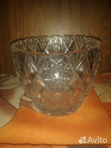 Хрустальная ваза Чехословакия