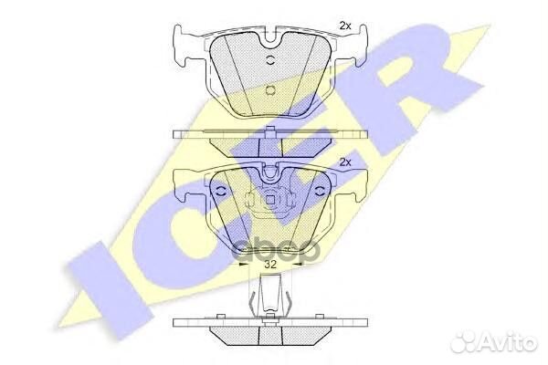 181685-202 колодки дисковые задние BMW X5 3.0d