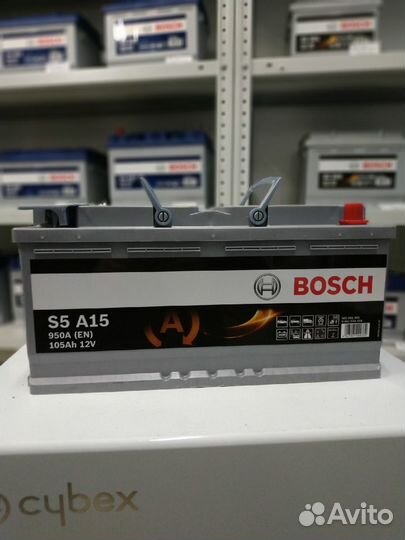 Аккумулятор 105Ah Bosch 950A AGM start-stop s5a15