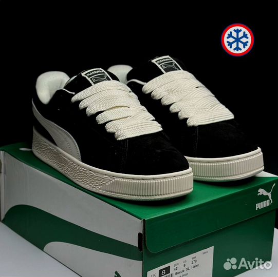 Кроссовки зимние Puma Suede XL black label