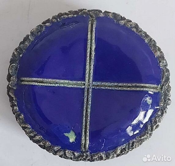 Солонка серебро эмаль 1А 84