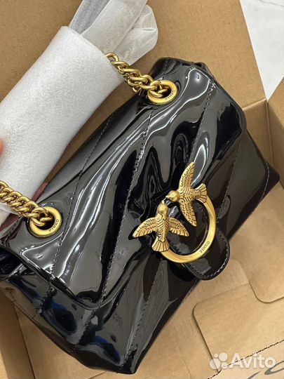 Сумка Pinko лаковая 2 раз светы