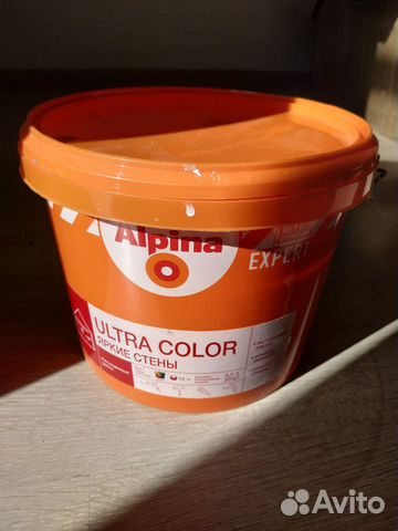 Краска белая Alpina ultra color, 2,5 л