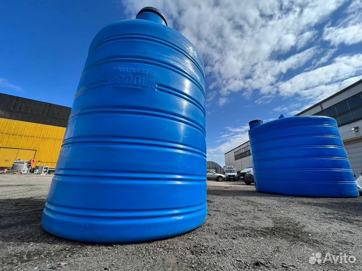 Емкость пластиковая 3 м3 для сыпучих продуктов (ве