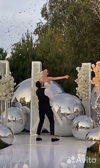 Фотозона из пайеток,зеркальные шары, Оренбург