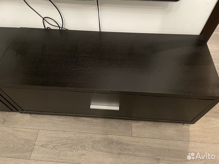 Тумба под телевизор модуль скамья шпон венге