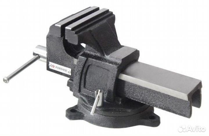 Тиски стальные усиленные поворотные с наковальней