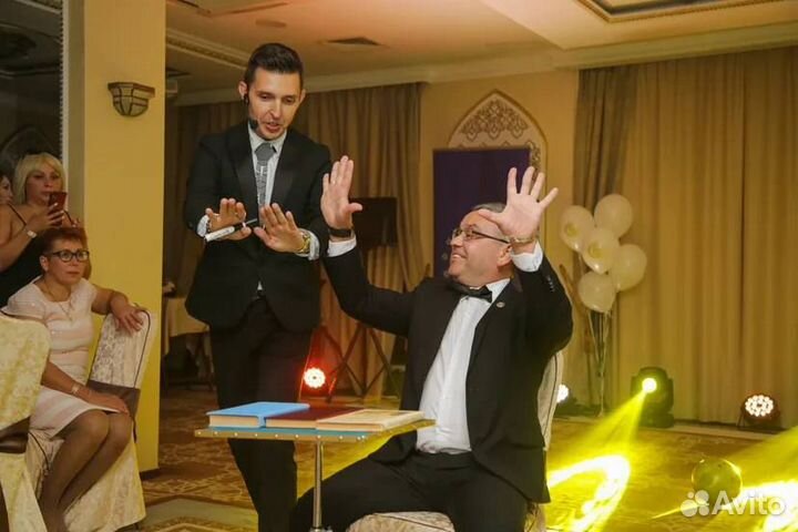 Фокусник иллюзионист на свадьбу, юбилей, корпорат
