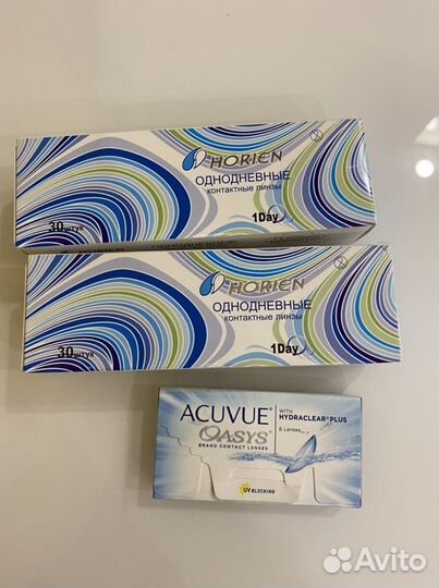 Линзы контактные