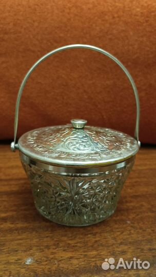 Конфетница с крышкой СССР