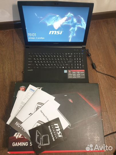 MSI GL62 Core i5-6300HQ Nvidia GTX 950M SSD250