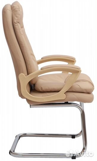 Кресло Фортуна в экокоже на полозьях
