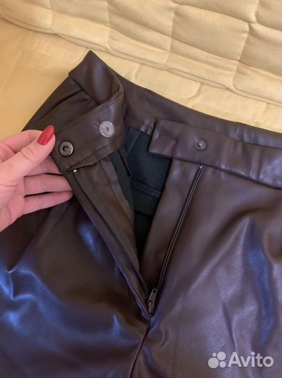 Шорты кожаные новые