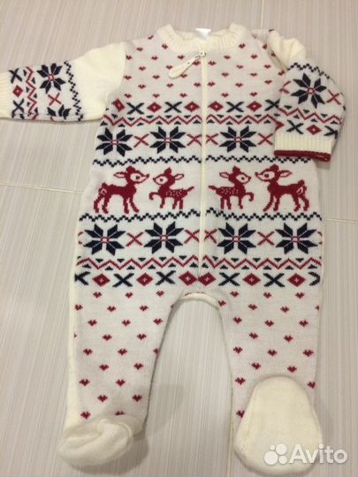 Комбинезон вязаный поддёвка