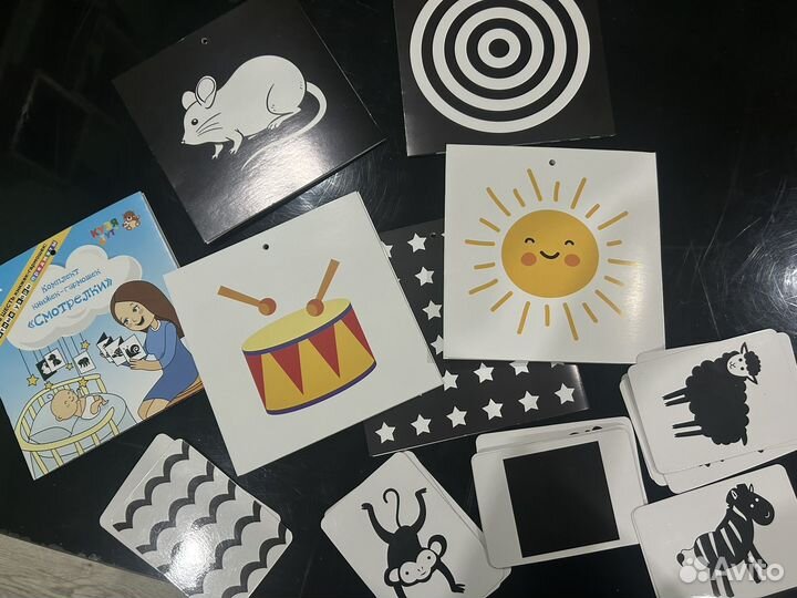 Развивающие карточки для новорожденных